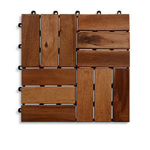 Dalles de terrasse en bois d'acacia du Vietnam, à emboîtement, antidérapantes, imperméables, design contemporain, finition mate, traitement de surface à l'huile pour - Product Image 5