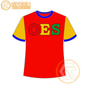 T-shirt Ordre de l'étoile de l'Est en gros Vêtements en jersey de coton T-shirt OES respirant de haute qualité Vêtements grecs pour femmes - Product Image 6