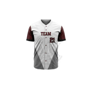 Uniformes de béisbol unisex con logotipo personalizado impreso, diseño único hecho en fábrica, talla grande, transpirable, secado rápido, cuello redondo, softbol alto - Product Image 5