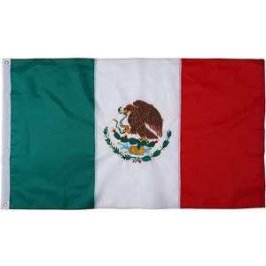 Bandera de México de 12x18 Pulgadas para Exteriores, Banderas Bordadas de México MX con 2 Anillas de Latón y Franjas Cosidas, Poliéster 210D Resistente - Product Image 1