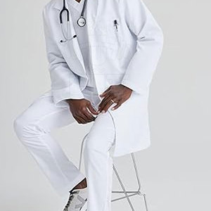 2024 nueva llegada de alta calidad 100% algodón blanco batas de laboratorio antiarrugas e impermeables uniformes de Hospital - Product Image 6