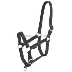 Cadena ajustable y cuello Halter de nailon Para Caballo, triple capa, doble cosido con hardware de acero inoxidable - Product Image 4