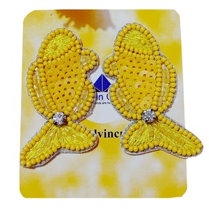 Stylish Beaded Embroidery <b>Christmas</b> <b>Earrings</b> Holiday Jewelry Festive Handcrafted Beadwork Accept Custom Design JAVED HANDICRAFTS - Product Image 5