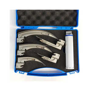 Laringoscopio reutilizable de animales veterinarios con bombilla de intubación Anestesia de intubación traqueal de garganta de acero inoxidable Certificado CE - Product Image 6