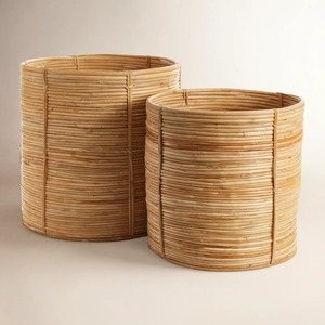 Round Rattan multi-purpose storage basket Handmade Storage Basket Wholesale eco-friendly Made in Viet Nam - Product Image 6
