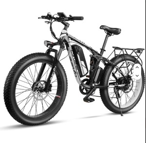 Cyru- Sher XF800 <b>Bike</b> Full Suspension 750W 16 Fat Tire Mountain Ebike Hydraulic Disc Brake 12 Speed Alloy Steel <b>Frame</b> 48V - Product Image 1