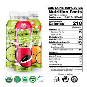 Boisson au jus de fraise Cojo Cojo 500 ml avec Nata De Coco, boisson en gros du Vietnam, étiquette privée OEM - Product Image 3