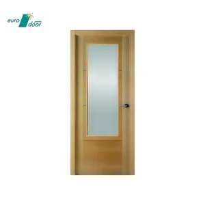 Puerta interior de madera española de alta calidad y armario de roble con incrustaciones decorativas para uso comercial