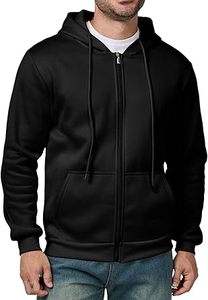 Sudaderas Casuales de Invierno para Hombre, Color Sólido, Poliéster/Algodón, Felpa, Corte Regular con Diseño de Bolsillo, Ecológicas, de Secado Rápido y Transpirables - Product Image 4