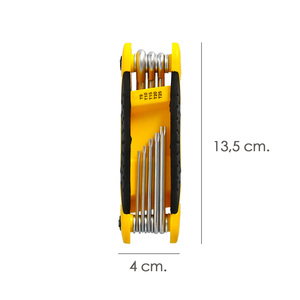 Set di 8 Chiavi Torx Pieghevoli Antimanomissione - Product Image 2