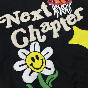 เสื้อฮู้ดกีฬาผู้ชายสีดำแนวสตรีทเสื้อสเวตเชิ้ตผ้าคอตตอนโพลีเอสเตอร์ออกแบบได้ตามต้องการ - Product Image 5