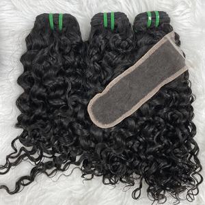 Cabelo Humano Vietnamita超双拉伸骨直发束生越南头发批发角质层对齐延伸 - Product Image 2