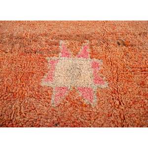 Alfombra de Lana Anudada a Mano Nuray, Diseño Geométrico Rojo Naranja, Kilim Rectangular de 9x12 para Entrada de Casa, Abstracto para Adolescentes, Pae-4590 - Product Image 3