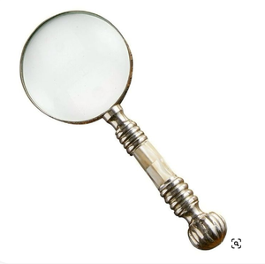 Lupa de pantalla con mango pulido en oro en miniatura para joyería, gemas, piedras, sellos, monedas, relojes, modelos - Product Image 3