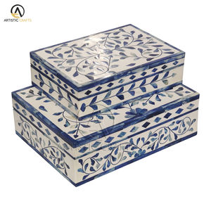 Handmade Wood MDF Flower Design Storage <b>Box</b> Fantastic Home Decor and <b>Gift</b> Jewelry Organizer <b>for</b> <b>Rings</b> and Bracelets - Product Image 1