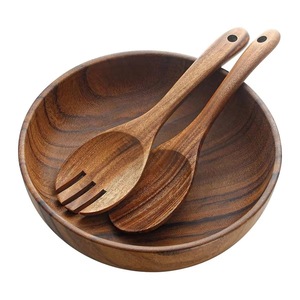 Wholesale Acacia Wooden Kitchen <b>Dinnerware</b> Set Food Soup Bowls Household <b>Dinnerware</b> Fruit Basin from Indian Exporter - Product Image 6