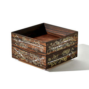 Boîte en bois rectangulaire décorative imprimée vente chaude cadeaux et artisanat boîtes en bois signes muraux fabriqués en inde - Product Image 1