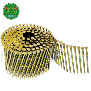 Clavos de bobina de alambre de paleta de 2-3/4 "Tipo de vástago en espiral de vástago liso con estilos de cabeza a cuadros, precio competitivo para hacer paletas - Product Image 4