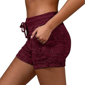 Vêtements pour femmes Shorts personnalisés coton Polyester tissu respirant vêtements d'été cordon décontracté coupe régulière Shorts pour femmes - Product Image 2