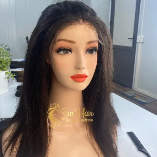 Top Selling Wigs Straight Hair Extensions Remy Vietnamese 100% Human Hair Double Drawn Pure Raw Unprocessed Virgin Raw Hair