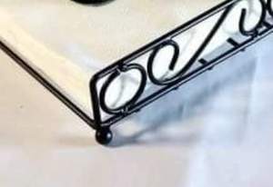 Tableware <b>Accessories</b> Black Metal Wire Customized Napkin Holder Countertop Serviette Tissue Dispenser Tissue Paper Holder - Product Image 2