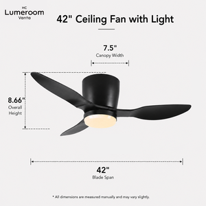 Ventilateur de plafond intelligent de 42 pouces avec lumière, encastré, LED, avec télécommande, contrôle WIFI et application Alexa, en stock aux États-Unis - Product Image 4