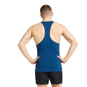 Chaleco de fitness con logotipo personalizado para hombre, Camiseta holgada deportiva transpirable de secado rápido sin mangas, camiseta sin mangas de tirantes con OEM, 2022 - Product Image 6