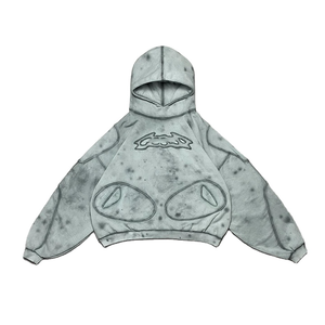 Personnalisé 420Gsm Lourd 100% Coton Éponge Vintage Applique en Détresse Broderie Patch Recadrée Hommes Zip-up Poche Lâche - Product Image 1