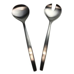 Servidor de ensalada de acero inoxidable de grado alimenticio con atractivo clásico y estilo elegante perfecto para todos los usos de la cocina doméstica - Product Image 4