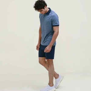 Ropa de hombre al por mayor personalizada de alta calidad, manga corta para Polos, Camisetas, superventas, tela de lona con patrón sólido - Product Image 2