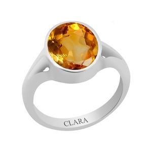 Anillos de Citrino Natural Certificado Sunela con Tecnología de Incrustación en Bisel - Product Image 1