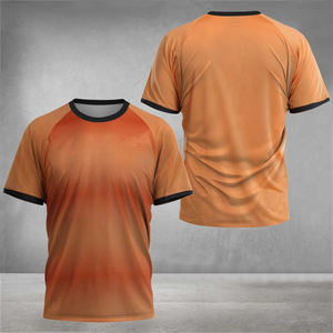 Boutique T-shirt respirant de sport de fitness pour hommes haut à séchage rapide avec nouveau tissu tricoté à manches courtes de sport de tennis d'été - Product Image 3