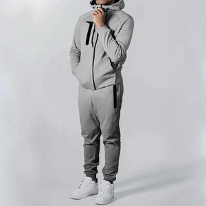 NOUVEAU 2023 Ensemble de survêtement deux pièces pour homme, style color block, coupe ajustée, 100% coton, style vintage, séchage rapide, respirant, léger - Product Image 2