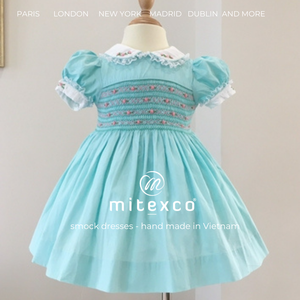 Mitexco ชุดเดรสผ้าฝ้ายสำหรับเด็กผู้หญิงชุดเดรสคลาสสิกส่งตรงจากโรงงาน - Product Image 3