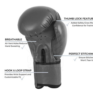 Precio barato Guantes de boxeo para adultos Guantes de boxeo de cuero para jóvenes Guantes de boxeo de calidad premium - Product Image 4