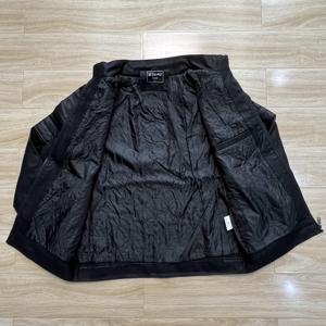 Chaqueta de Invierno para Hombre, Talla XS, Estilo Urbano, de Piel de Vaca Genuina y Lona, Resistente al Viento, Transpirable y Ecológica - Product Image 2