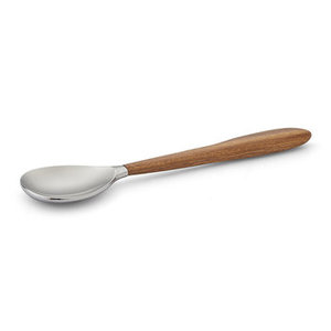 Cuillère faite à la main en acier inoxydable avec manche en bois parfaite pour la maison et l'approvisionnement en dessert de mariage élégant de l'Inde - Product Image 5