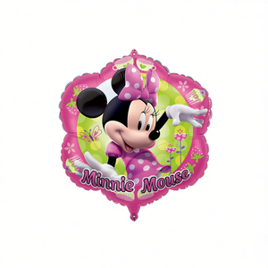 Ballon en aluminium Minnie Mouse 35x38cm, décorations de fête, lot de 2 - Product Image 2