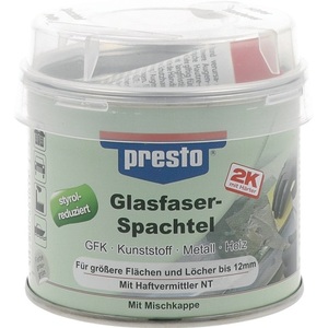 Presto 250g Canette de mastic en fibre de verre 2K gris-vert avec durcisseur rouge pour loisirs créatifs - Product Image 1