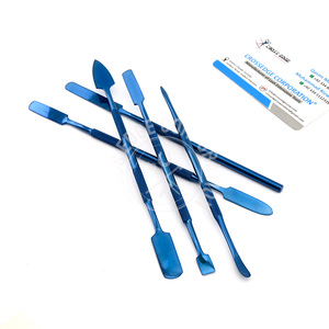 Outils de sculpture sur cire exclusifs 5 pièces/ensemble sculpteurs de cire à bords tranchants en acier de couleur bleue pour une application de précision spatule cosmétique - Product Image 6