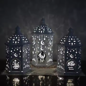 Linternas de hierro modernas Adornos decorativos para Ramadán y Eid al-fitr - Product Image 4