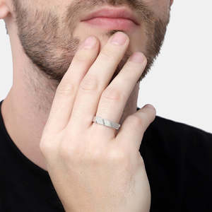 NOVAMART Fine Real 925 Sterling Silver Twist Band <b>Ring</b> Rhodium & <b>Gold</b> Plated Bezel Set <b>Opal</b> Stone Jewelry Wholesale Export - Product Image 4