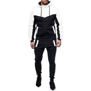 Survêtement pour Homme Rayures Latérales Décontractées Rayures Vente en Gros Haute Qualité 2 Pièces Simple Design Uni Impression Personnalisée Survêtement pour Homme - Product Image 5