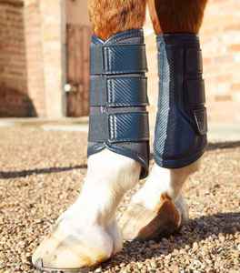 Bottes de brossage pour chevaux, durables, confortables, rembourrage absorbant les chocs, fabricant d'équipements équestres, bottes de brossage - Product Image 1