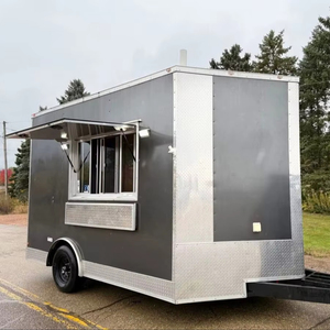 Envío Gratuito, Remolque Móvil para Helados de 10 pies, Totalmente Equipado, Carrito de Venta de Postres Congelados y Helados Suaves para Negocios de Comida Callejera - Product Image 1