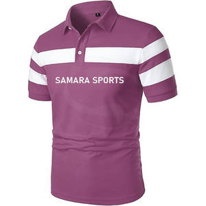 Camiseta transpirable de malla de algodón suave bordada con logotipo de manga corta personalizado, polos para hombre - Product Image 5