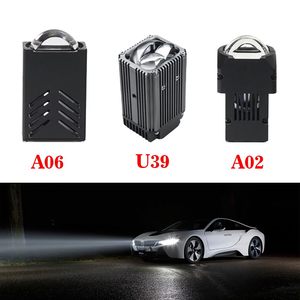 ไฟหน้าโปรเจคเตอร์ Bi LED รุ่นใหม่ A06 U39 A02 3 เลนส์ 55W 3000K 6000K 6 ชิป 16V แบบ Flat Cut สำหรับรถยนต์พวงมาลัยขวาและซ้าย เลนส์ใหญ่ - Product Image 1
