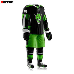 Uniforme de hockey sur glace unisexe sur mesure, maillot de hockey sur glace sublimé, vêtements de sport avec coudières pour l'entraînement et les matchs - Product Image 3