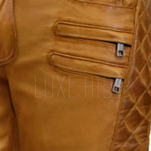 Pantalon en cuir pour hommes avec logo entièrement personnalisé Meilleures ventes Pantalon en cuir de couleur unie pour hommes - Product Image 6