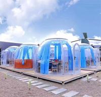 Tente de fête dôme ellipsoïde PC transparente à 360 degrés Meeting Pod